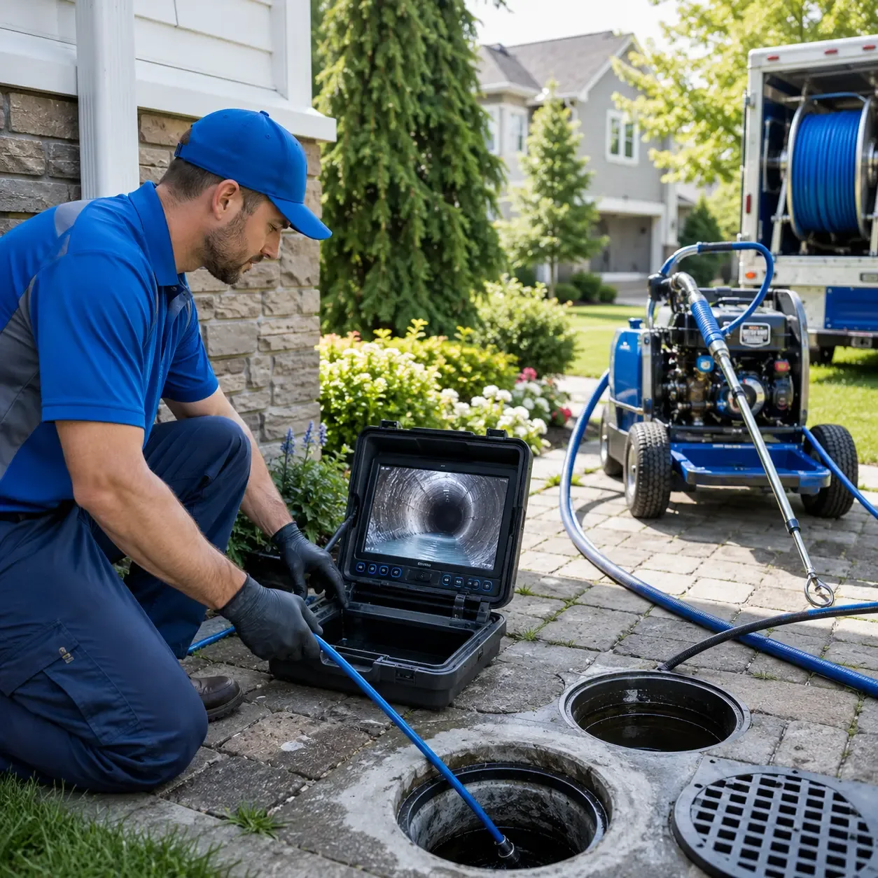 Outdoor drain cleaning professionals serving Davenport Center, NY